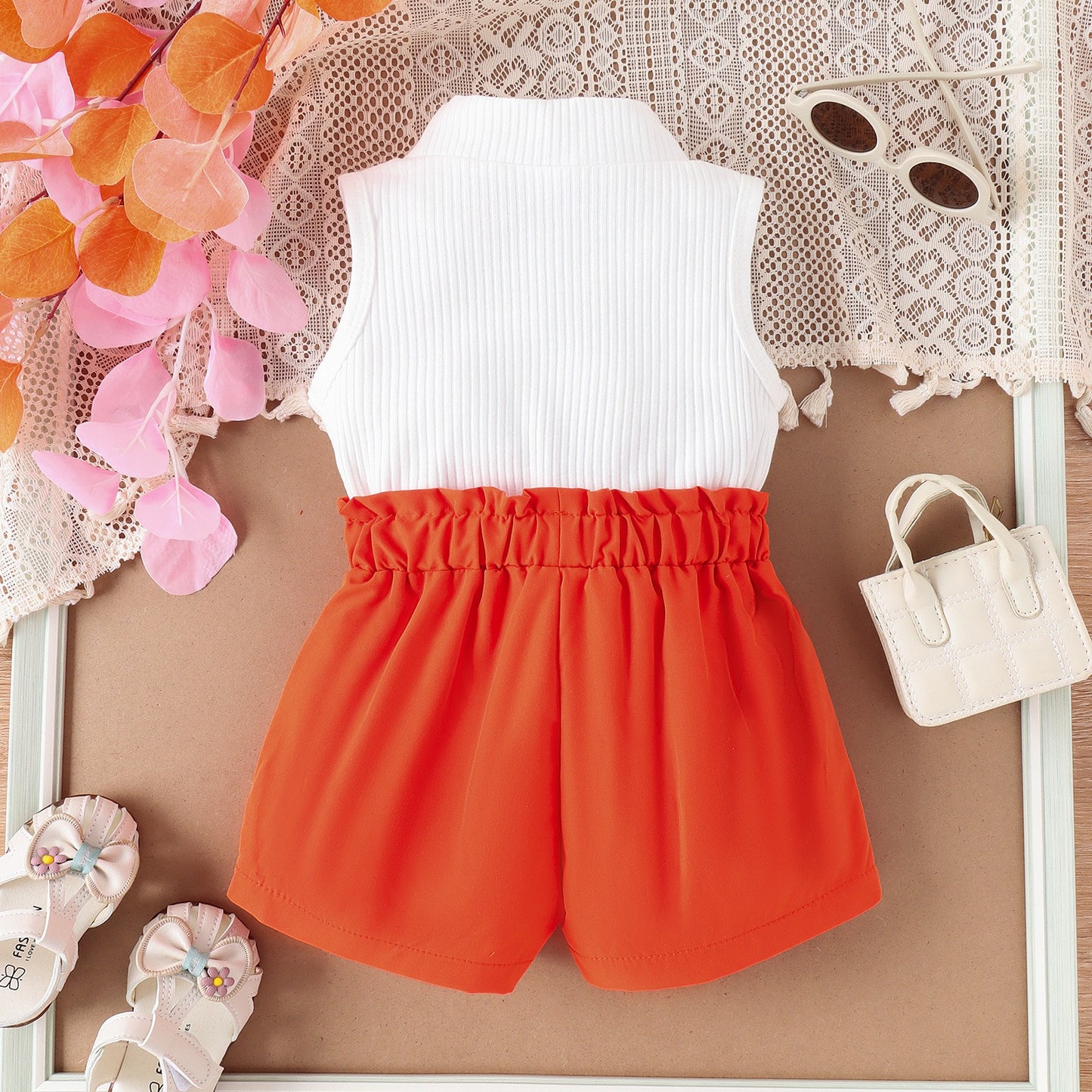 4-Years/Sunny Day Bow Shorts Set