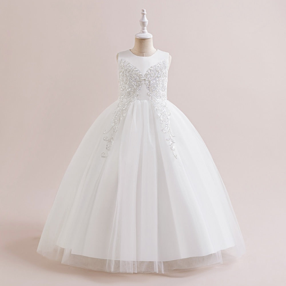 8 Years Snow Pearl Princess Gown