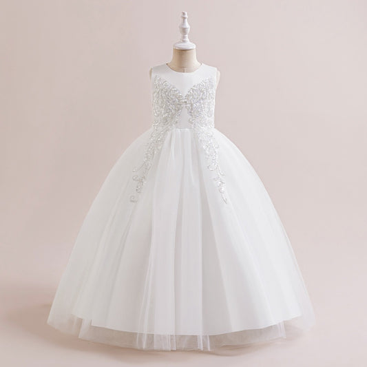 8 Years Snow Pearl Princess Gown
